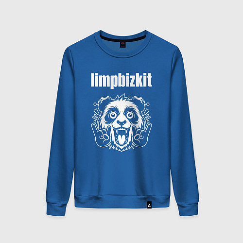 Женский свитшот Limp Bizkit rock panda / Синий – фото 1