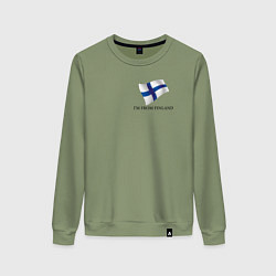 Женский свитшот Im from Finland - motto