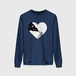 Женский свитшот Любовь к космосу