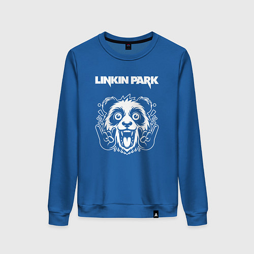 Женский свитшот Linkin Park rock panda / Синий – фото 1