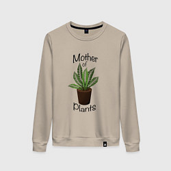 Женский свитшот Mother of plants - Папоротник