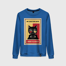 Женский свитшот Доктор рекомендует очки