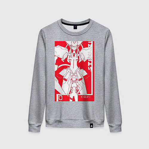 Женский свитшот Зеро Ту с Франксом / Меланж – фото 1