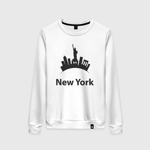 Женский свитшот New York mood / Белый – фото 1