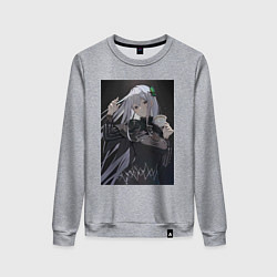 Свитшот хлопковый женский Re:Zero Ехидна, цвет: меланж