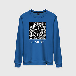 Женский свитшот QR-кот