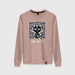 Женский свитшот QR-кот