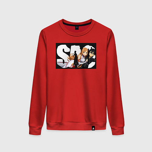 Женский свитшот Кадзуто Киригая Игрок-одиночка / Красный – фото 1