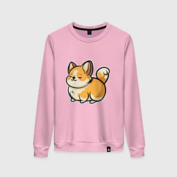 Женский свитшот Милый корги пухленький