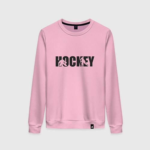 Женский свитшот Hockey art / Светло-розовый – фото 1