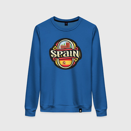 Женский свитшот Spain / Синий – фото 1