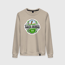 Свитшот хлопковый женский Saudi Arabia, цвет: миндальный