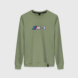 Свитшот хлопковый женский Amg logo, цвет: авокадо