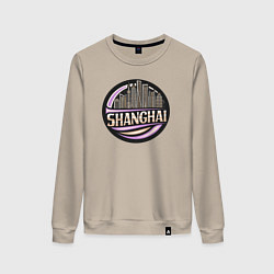 Женский свитшот Город Шанхай