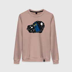 Женский свитшот Тардис и звёзды