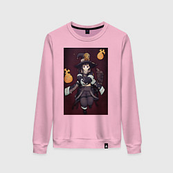 Свитшот хлопковый женский Пламенная бригада пожарных Маки Одзэ, цвет: светло-розовый