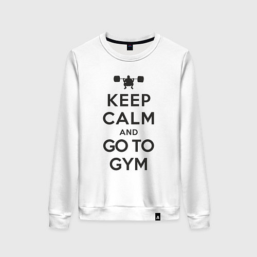 Женский свитшот Go to gym / Белый – фото 1