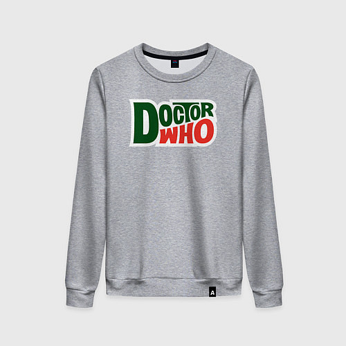 Женский свитшот Стиль доктора кто / Меланж – фото 1