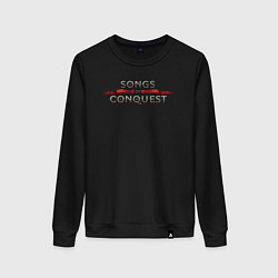Женский свитшот Songs of conquest logo