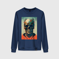 Женский свитшот Ai art skull - fantasy