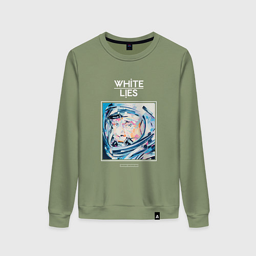 Женский свитшот White Lies - Big TV new merch / Авокадо – фото 1