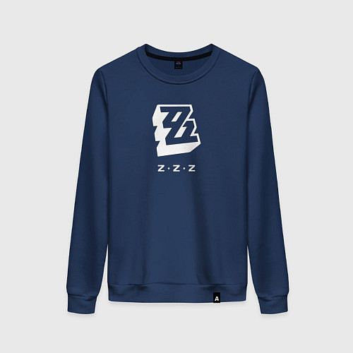 Женский свитшот Zenless Zone Zero logo / Тёмно-синий – фото 1