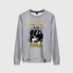 Свитшот хлопковый женский Depeche Mode - On stage, цвет: меланж