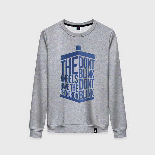 Женский свитшот Angels phonebox / Меланж – фото 1
