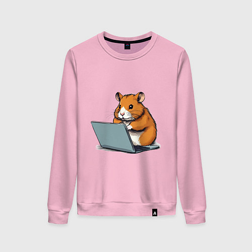 Женский свитшот Hamster Traider / Светло-розовый – фото 1