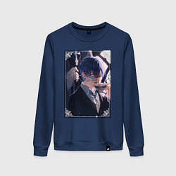 Женский свитшот Тёмный дворецкий Сиэль Фантомхайв пьет чай