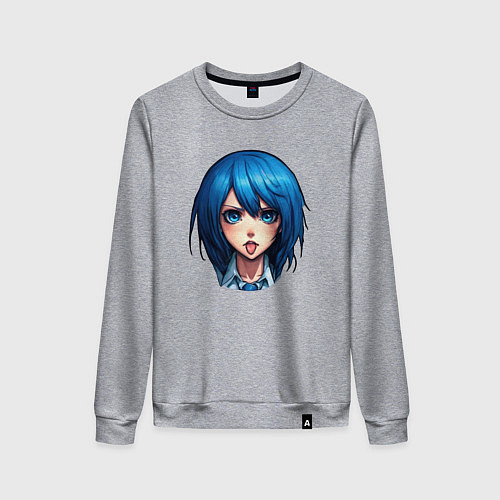Женский свитшот Синеглазая / Меланж – фото 1