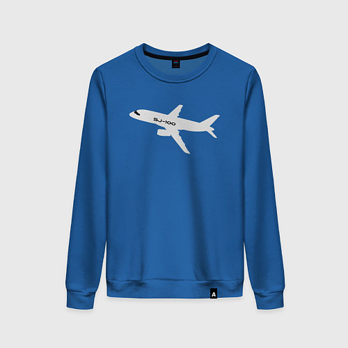 Женский свитшот Superjet-100 белый / Синий – фото 1