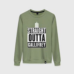 Женский свитшот Straight outta gallifrey