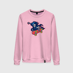 Женский свитшот Смерть скейтер