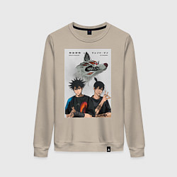 Женский свитшот Магическая битва Мэгуми Фусигуро Аки Хаякава
