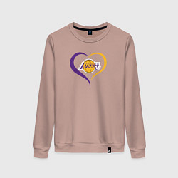 Женский свитшот LA Lakers в сердце