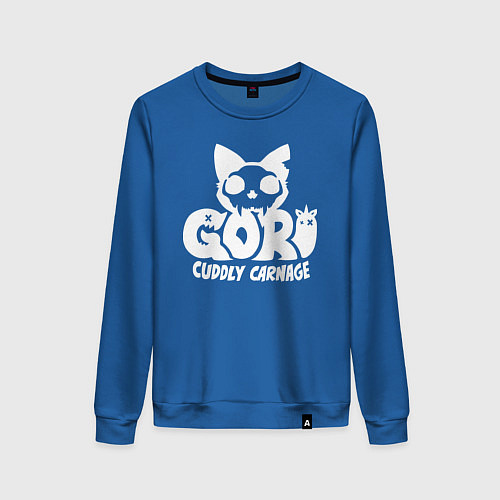 Женский свитшот Goro cuddly carnage logo / Синий – фото 1