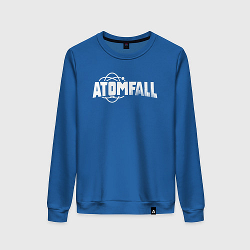 Женский свитшот Atomfall logo / Синий – фото 1