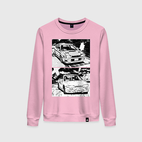 Женский свитшот Nissan silvia subaru forester / Светло-розовый – фото 1