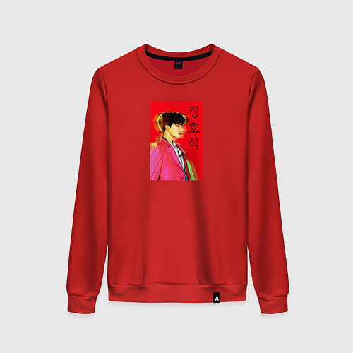 Женский свитшот Чон Джонгук / Красный – фото 1