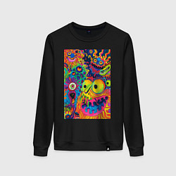 Женский свитшот Психоделические лица