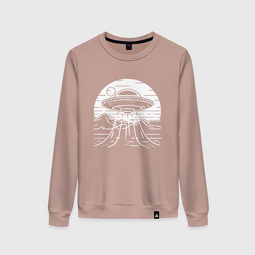 Женский свитшот Неопознанный объект / Пыльно-розовый – фото 1