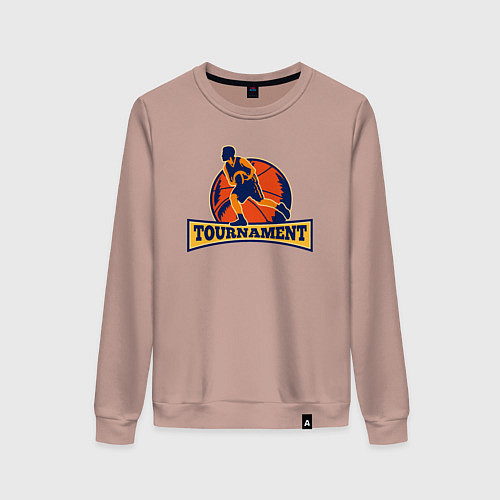 Женский свитшот Турнир по баскету / Пыльно-розовый – фото 1