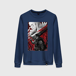 Свитшот хлопковый женский Griffith and Gats, цвет: тёмно-синий