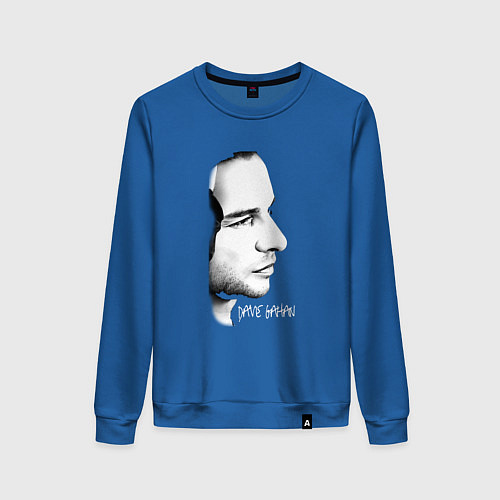Женский свитшот Dave Gahan from depeche mode face / Синий – фото 1
