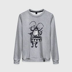 Женский свитшот Таракан барабанщик