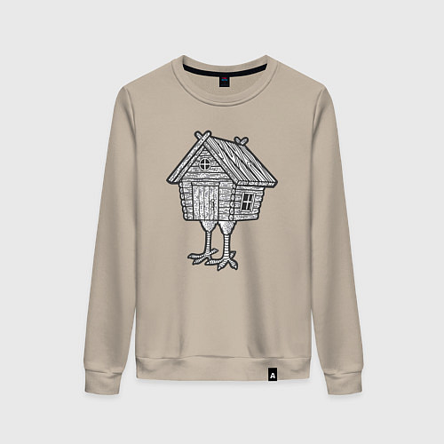 Женский свитшот Избушка на курьих ножках / Миндальный – фото 1