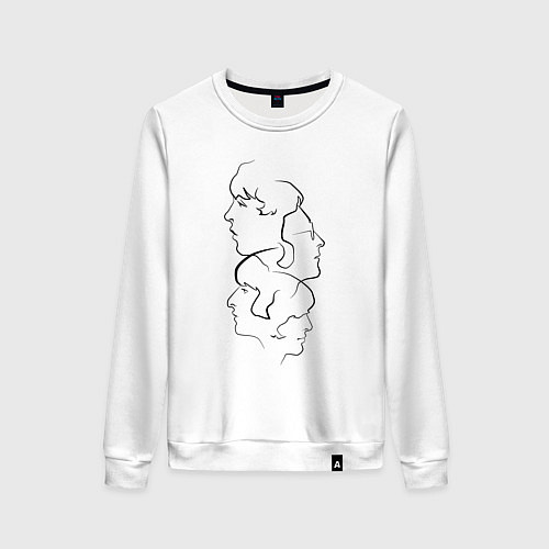 Женский свитшот Come together / Белый – фото 1