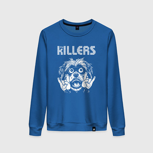 Женский свитшот The Killers rock dog / Синий – фото 1