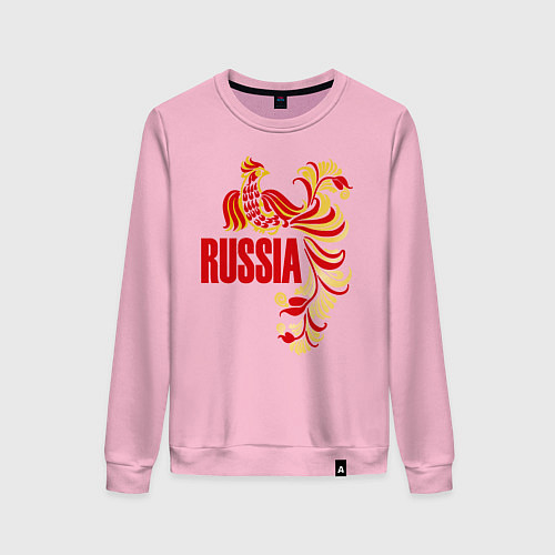 Женский свитшот Russia / Светло-розовый – фото 1